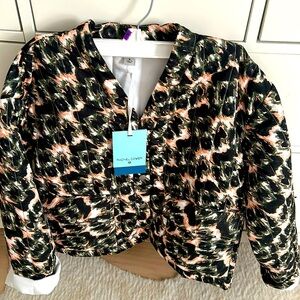 NWT Rachel Comey x target animal print cropped quilted jacket